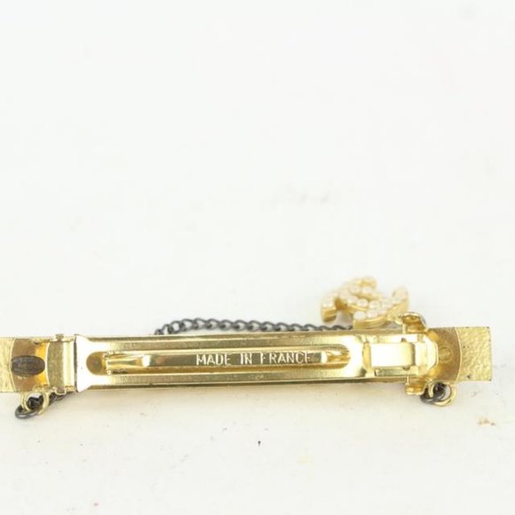 Chanel 01A Pearl x Gold CC Brooch 929cc92 - Picture 9 of 12